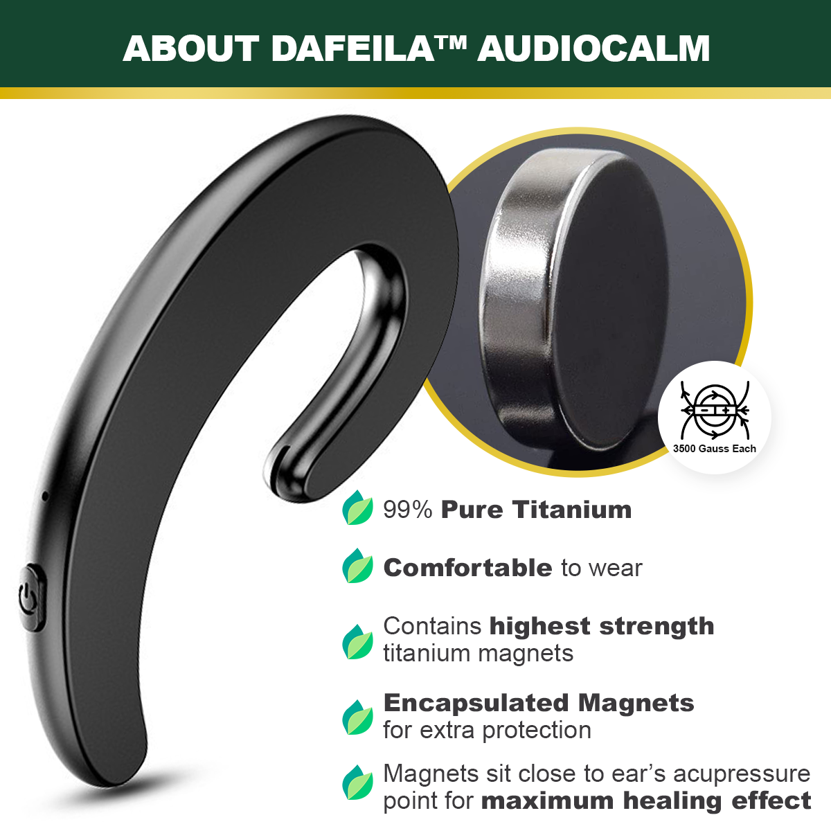 Dafeila™ AudioCalm Tinnitus Magnetic Therapy Device💥